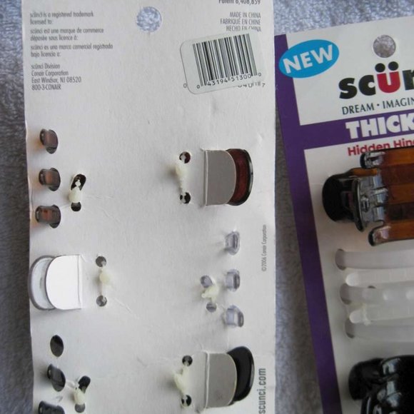 3 Scunci Thick Hair Hidden Hinge Secure Hold Jaw Claw Clips Glossy Frosted Matte - Picture 13 of 16